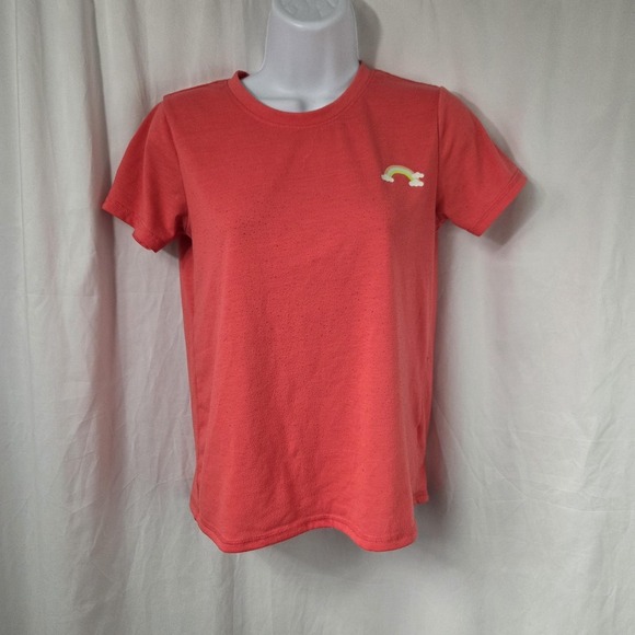 Eddie Bauer Other - Eddie Bauer Shirt Kids Large 14/16 Pink Rainbow Graphic Short Sleeve Tee Top